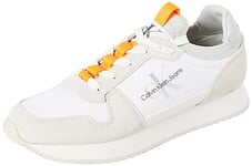 Calvin Klein Jeans Men Running Trainers, Multicolor (Bright White), 11 UK