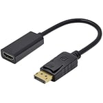 Hobby Tech Adaptateur DisplayPort vers HDMI 1080 DPI Full HD Noir