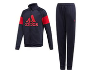 Adidas Yb Ts Bos Tracksuit - Top: Legend Ink/Scarlet Bottom: Legend Ink F17/Scarlet, 1516