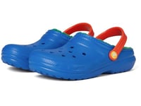 Crocs Mixte Enfant Sabots Classiques doublés K, Blue Bolt Multi, 13 UK