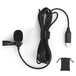 Live Recording Mic Digital Chip Type C Lavalier Clip On Phone Mic Accessory