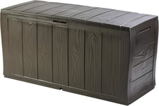 Keter Sherwood Outdoor Storage Box Garden Furniture, 117 x 45 x 57.5 cm - Brown