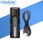 Veitokala Lii-100c Lii-100 B Chargeur De Batterie Pour 18650 18350 26650 16340 Rcrree 14500 3.7v 1.2v Ni-Laissée Ni-Cd Pipeline Usb Chargeur Intelligent - Type Lii-100b