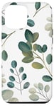 Coque pour iPhone 15 Plus Eucalyptus vert sarcelle