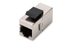 Module DIGITUS Keystone, connecteur Cat 5e, 2x prise RJ45 (8P8C), pour panneau de brassage modulaire, blindé à 360°.