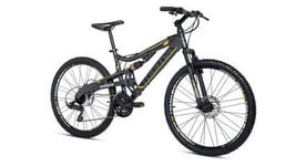 Moma bikes velo vtt  eqx 26 5 0  aluminium  shimano 24v  freins a disque  double suspension