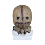 MGMDIAN Halloween Scarecrow Bag Latex Head Cover Mask/Game Dress Up Horror Doll Ghost Scary Haunted House Display Mask (Free Size) Monster mask