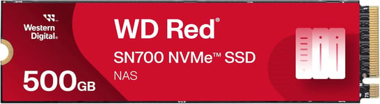 Red SN700 500GB NVMe SSD for NAS devices, with robust system responsiveness and exceptional I/O performance