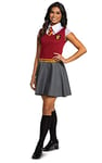 DISGUISE 108069E Harry Potter Dress, Official Wizarding World Adult Halloween Costume Top and Skirt Gryffindor Sized, Red & Gray, L