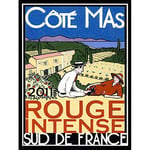 Wee Blue Coo Advert Drink Alcohol Wine Vino Red Rouge Vineyard France Art Print Poster Wall Decor 12X16 Inch