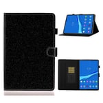 Lenovo Tab M10 FHD Plus flash powder theme leather case - Black