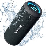 HEYSONG Bluetooth Speaker, Waterproof Portable Wireless Bluetooth Speakers With Led Light, 20W Loud Sound, TF Card, USB Playback, Pool Accessories for Kayak, Boat, Outdoor, Camping, Gifts for Men