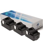 Lot de 3 batteries pour Hitachi G18DSLP4 meuleuse d'angle sans fil 3000mAh 18V - Visiodirect -