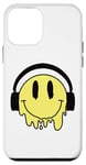 Coque pour iPhone 12 mini Sourire jaune fondant drôle souriant visage dégoulinant mignon