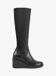 Vagabond Shoemakers Deena Leather Long Wedge Boots, Black