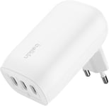 Boostcharge Chargeur Secteur 3 Ports Usb-C Avec Pps De 67 W (Pour Appareils Usb-C Pd 3.1 Comme L¿Iphone 16 (Tous Modèles), Macbook Pro, Airpods, Galaxy, Etc., Blanc)[CHA240417]