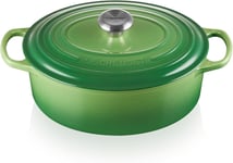 Le Creuset Signature Enamelled Cast Iron Oval Casserole Dish With Lid, 29 cm, 4