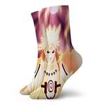 AEMAPE Anime N-AR-Uto Minato Namikaze Athletic Chaussettes d'équipage rembourrées Chaussettes de Course pour Hommes et Femmes