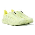 Hoka One One Unisex Project Clifton Butterfly / Evening Primrose Trainers - Yellow - Size UK 7.5