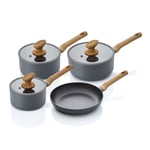 Swan SWPS35010GRYN - Nordic 4 Piece Pan Set Grey