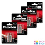 8 Camelion AAA Plus Alcalin Batteries LR03 MN2400 AM4 E92 1.5V 2BL Exp 2027 Neuf