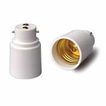 FISHTEC Lot de 2- Adaptateur de Douille B22 vers E27 - Convertit le Culot de l'