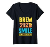 Womens Kombucha Starter Kit for Tea Drink Lover Kombucha V-Neck T-Shirt