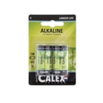 Calex alkaliska batterier LR14 / C 1,5V 2-pack