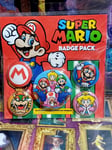 EN STOCK - Super Mario pack 5 badges