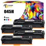 4 Toner Cartridge For Canon 045H i-Sensys LBP-611Cn LBP-613Cdw MF-631Cn MF-635Cx