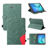 Coque Pour Tablet Samsung Galaxy Tab A Sm-T350 (8,0 Pouces),Etui Pour Tablet Samsung Galaxy Tab A 8.0 Sm-T350 Pu Housse Flip Coque Avec Built Stand Et Magnétique Fermeture Bande,Vert