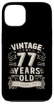 Coque pour iPhone 13 Vintage Legend 77 Years Old Limited Edition Men Women Bday