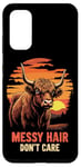 Coque pour Galaxy S20 Les cheveux désordonnés ne se soucient pas de la vache des Highlands