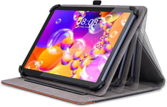 Coque Universelle Pour Tablette 10 Pouces,Coque Pour Wqplo Tablette/Whitedeer Tablette/Wekymes Tablette/Doogee U10/Doogee U9/Byxsb Tablette,Étui Housse En Cuir Pu Pour Tablette 10-11"",Noir