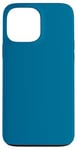 Coque pour iPhone 13 Pro Max Couleur bleu mer simple