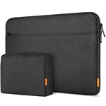 Inateck 14 Inch Laptop Case Sleeve Compatible with 15 inch MacBook Air M2/M3, 14 inch Chromebook Notebook, Matebook D14, 14.4 Surface Laptop Studio - Black