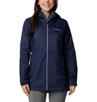 Columbia Women's Switchback Lined Long Jacket Shell, Dark Nocturnal, XL