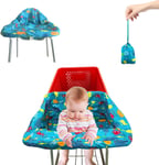 Housse De Protection Universelle Pour Chariot De Courses Pour Bébé Et Chaise Haute,Convient À La Plupart Des Paniers Et Chaises Hautes De Restaurant,Lavable En Machine,Monde Sous-Marin