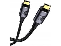 Vega Economy Usb-Kabel Thunderbolt Type-C Till Type-C 40Gbps Enhanced 1M Black Pd 8K 60Hz 100W&Gt