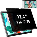 Magnétique Protecteur D'Écran pour Samsung Galaxy Tab Tab S7 FE 12.4 Pouces, Amovible Filtre Confidentialité Tab S8 Plus, Anti-Spy/Anti Espion Film de Protection pour Galaxy Tab S7 Plus 12.4 Pouces