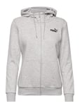 Ess Small Logo Full-Zip Hoodie Fl Sport Sweat-shirts & Hoodies Hoodies Grey PUMA