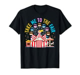 Take Me To State And County Fairs Pop Corn Ferris Wheel T-Shirt