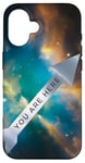 Coque pour iPhone 16 Galaxy Science Geek Gifts T-shirt « You Are Here » Deep Space