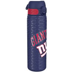 Ion8 Gourde Inox, 600ml, Anti-Fuite, Facile à Ouvrir, Verrouillage Sécurisé, Lavable au Lave-Vaisselle, Poignée de Transport, Durable, Acier Inoxydable, Motif 3D NFL, Giants