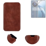 phone case for Realme 12 Pro 5G sleeve cover pouch brown 