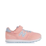 New Balance Boys Boy's Kids 373 Hook & Loop Trainers in Pink - Size UK 2