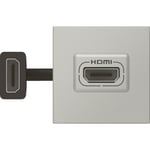 Mosaic AV HDMI uttag förlängning 15cm kabel 2M alu