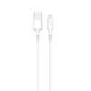 GEAR Gear Synkkabel Lightning to USB-A 3m Hvit MFI Rund kabel 665032