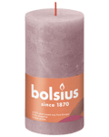 Bolsius blockljus shine rosa