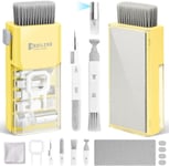 Kit De Nettoyage Pour Iphone Airpods Claviers Ordinateurs Et Tablettes,Nettoyeur D'Écran Multifonctionnel Pour Ecouteurs,Téléphones,Appareils Photo,Tout-En-Un Avec Brevet-Jaune[PHO062815]